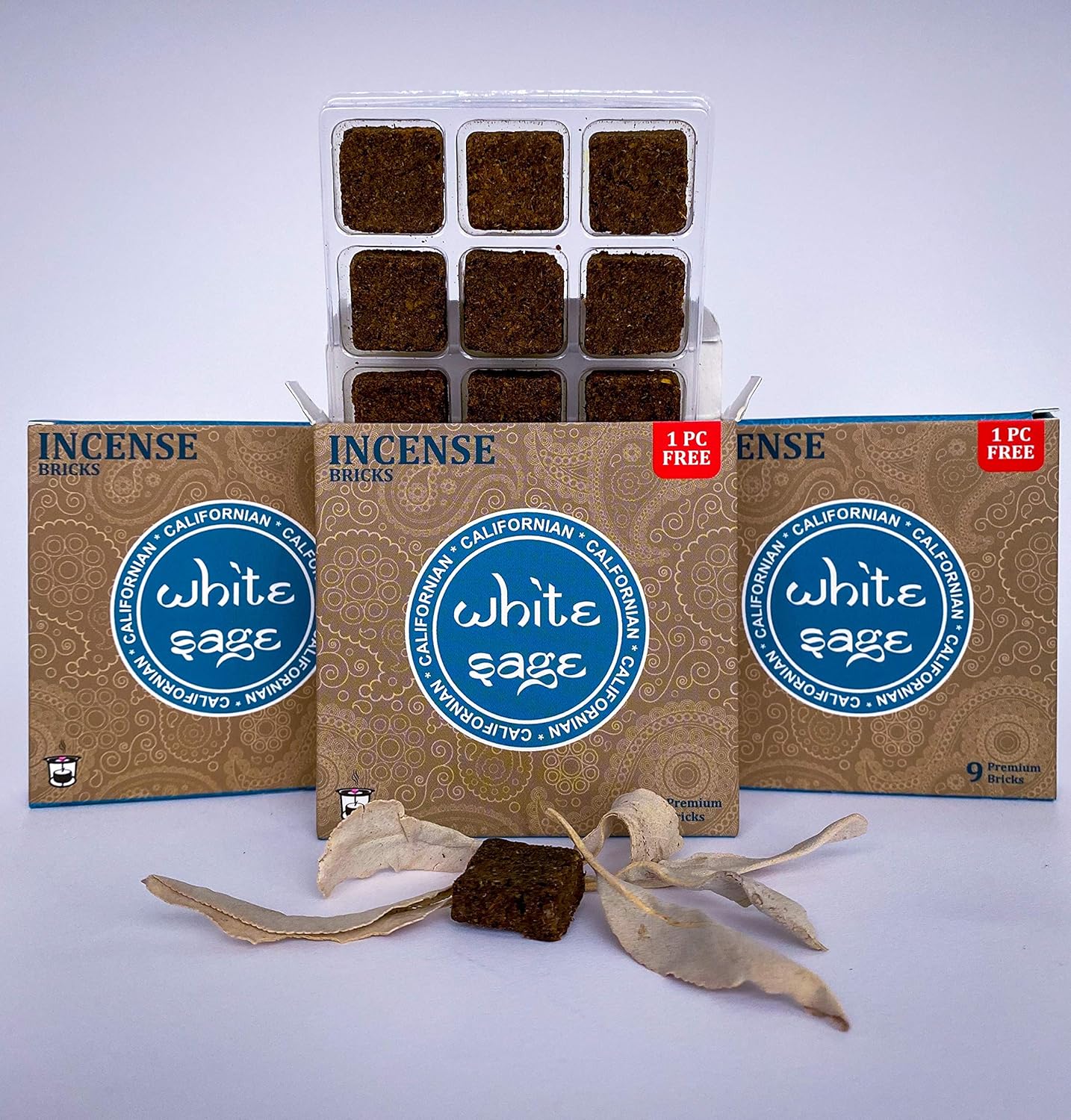 California White Sage Incense Bricks by Aromafume