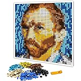 Portrait Art Vincent Van Gogh Self Portrait, Plastic Puzzle Mosaic Pixel Painting Decoration, Building Blocks MOC
