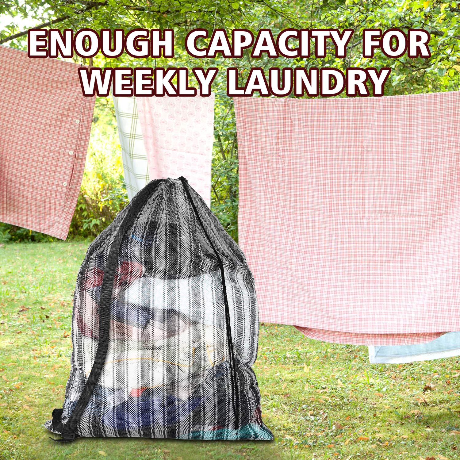 Daly Kate Mesh Equipment Bags,Durable Ball Bags Adjustable Shoulder Strap 24\