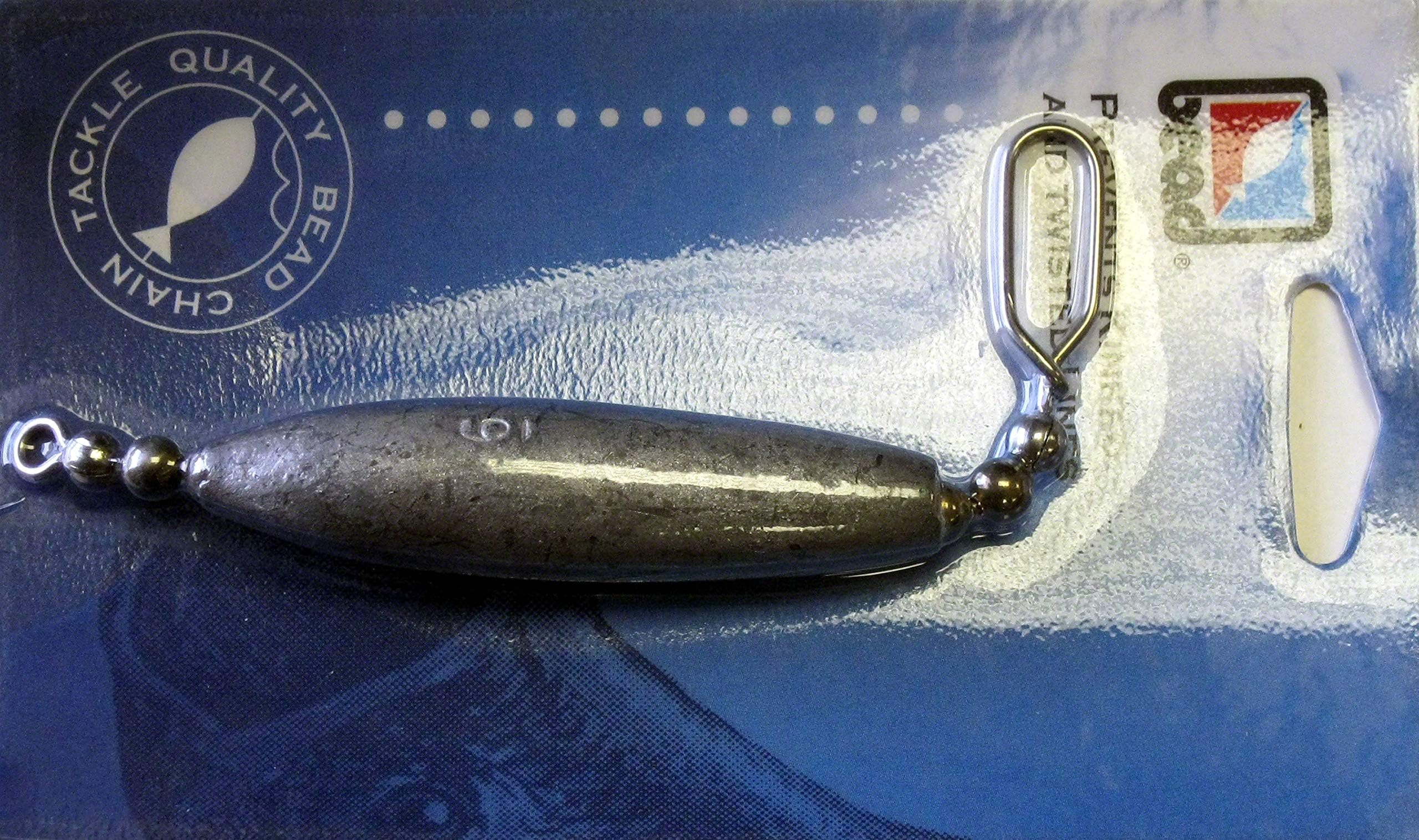 Bead DR6T 6-Ounce Chain Cast/Trolling Sinker, Pack of 2, Nickel Finish