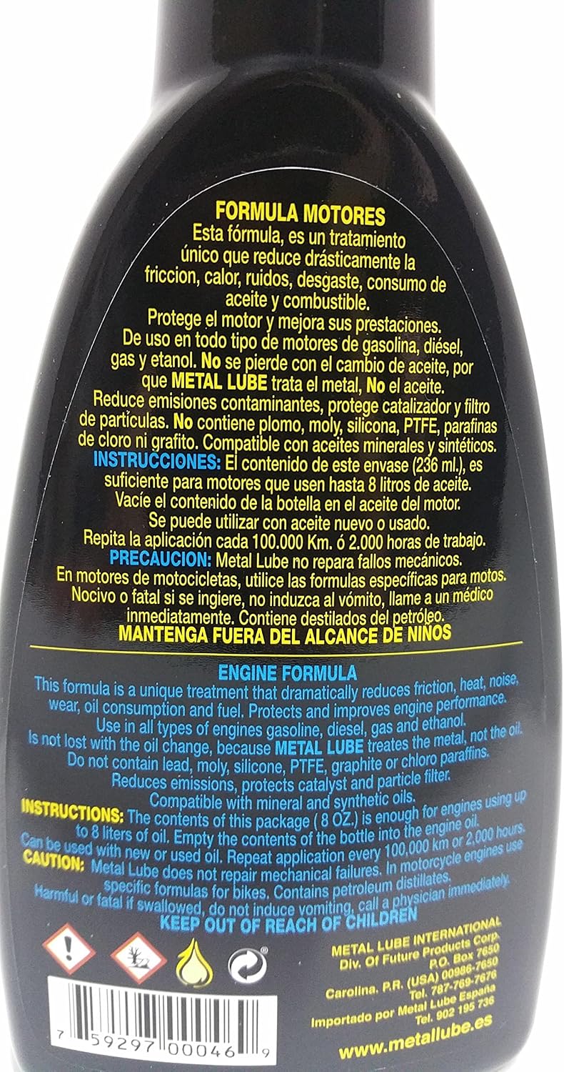 Metal Lube Engine Treatment, Anti-friction 8 Oz - Image 3