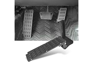 NKCELL POWER Internal Dead Pedal Driver Left Foot Rest Pedal Compatible with 2007-2018 Jeep Wrangler JK & JKU