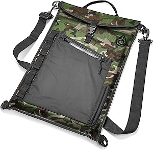 AquaQuest Typhoon Laptop Case - 100% Waterproof, Versatile, Durable, Lightweight, Compact Messenger Bag - Protective Padded Computer Sleeve Pouch Cover - 15