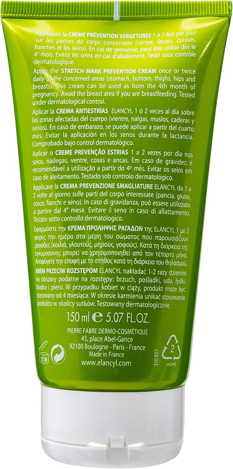 Amazon Com Elancyl Stretch Mark Prevention Cream 150ml Health Personal Care