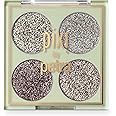 Pixi Beauty Glitter-y Eye Quad - GoldLava | Four Pressed Glitter Eyeshadow Shades | Castor Oil & Vitamin E Infused Eye Makeup
