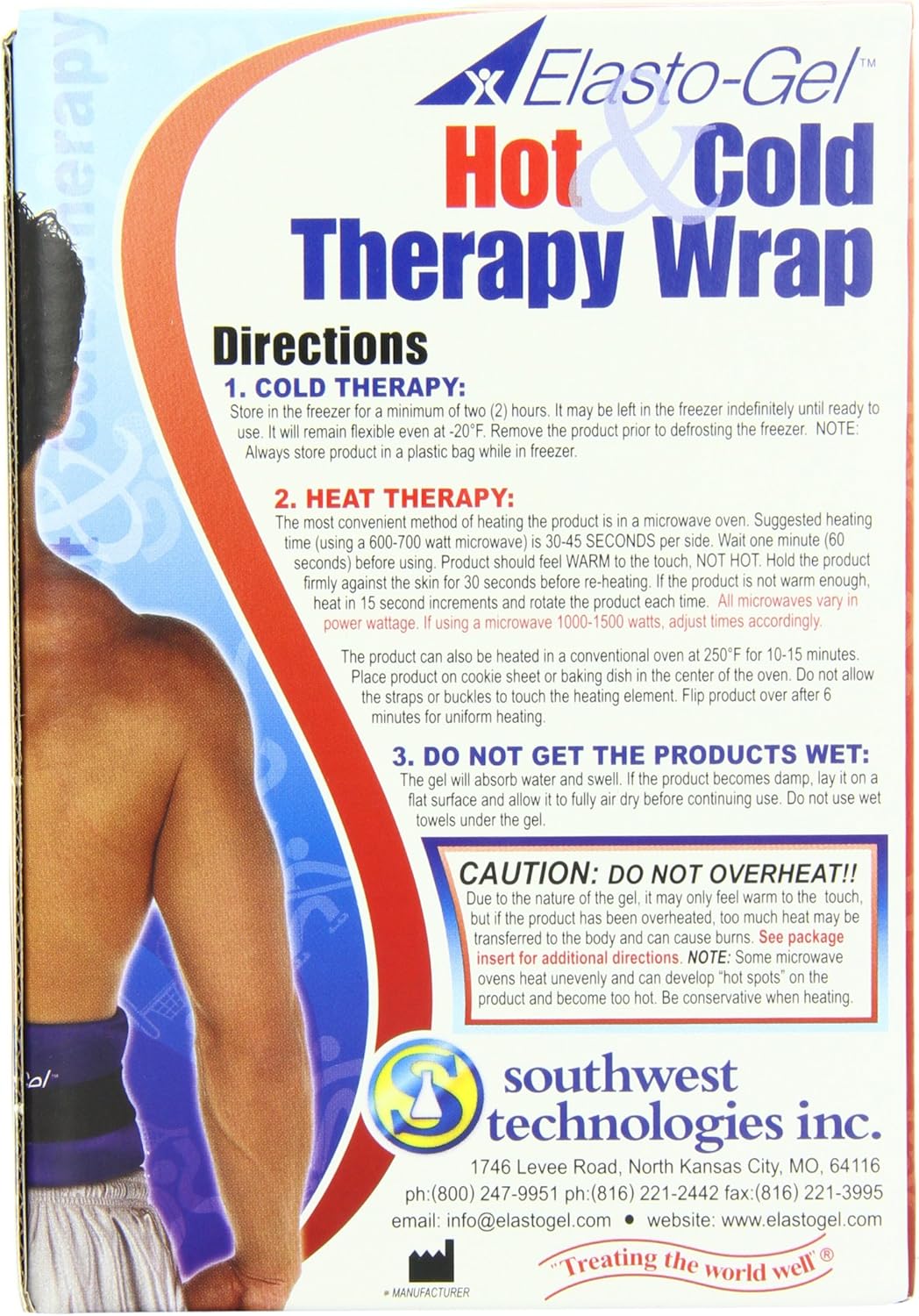 Elasto-Gel, Hot/Cold Therapy Wrap, 6" X 24": Health & Personal Care