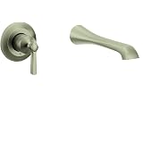 Moen WT901BN Genta LX Wannenfüller Zur Wandmontage - Brushed Nickel, 25,4 Cm Auslauf, Hoher Durchfluss, Einhebelmischer
