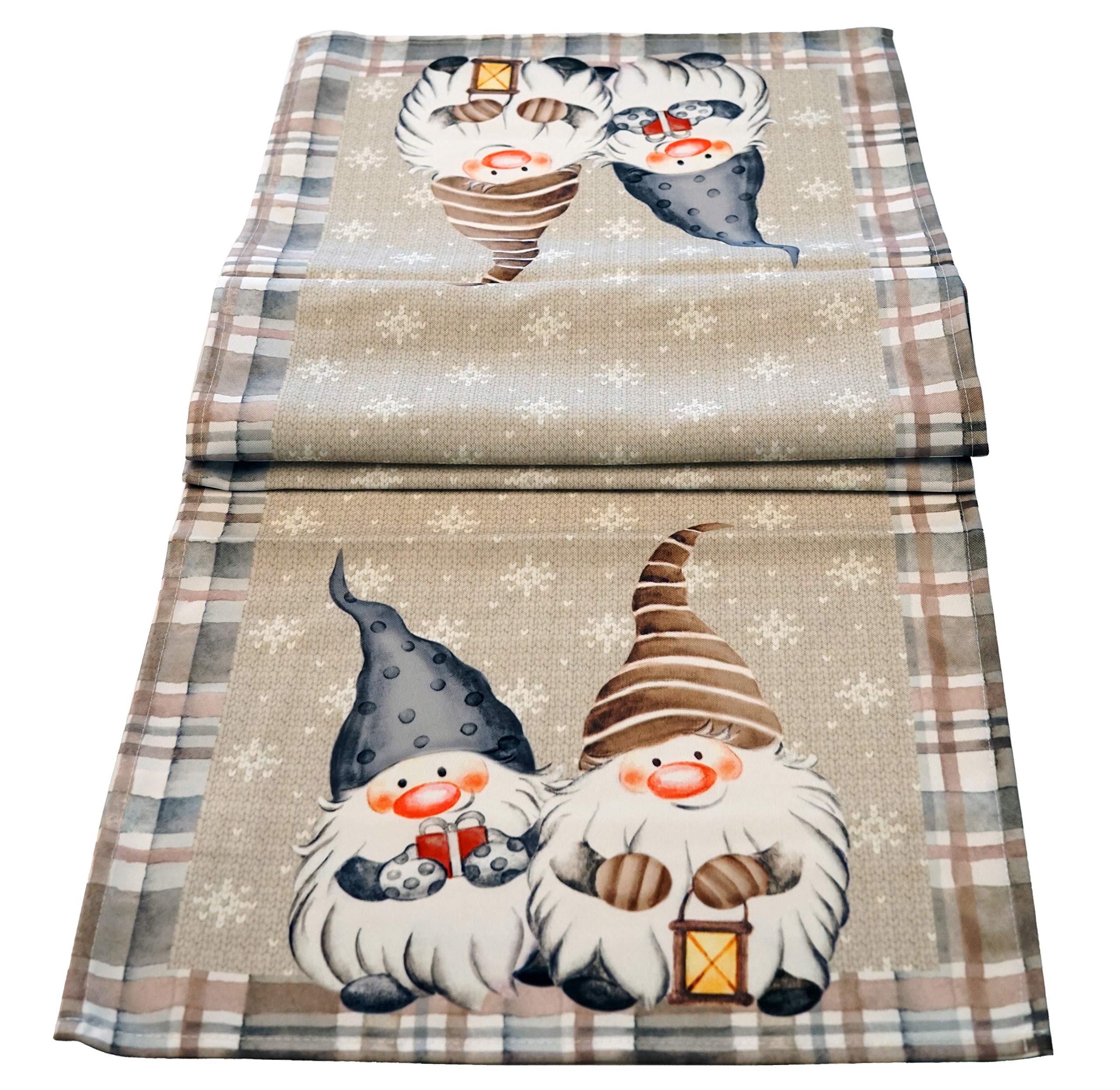 khevga Table Runner Christmas Gnome 140 x 40 cm — image 1