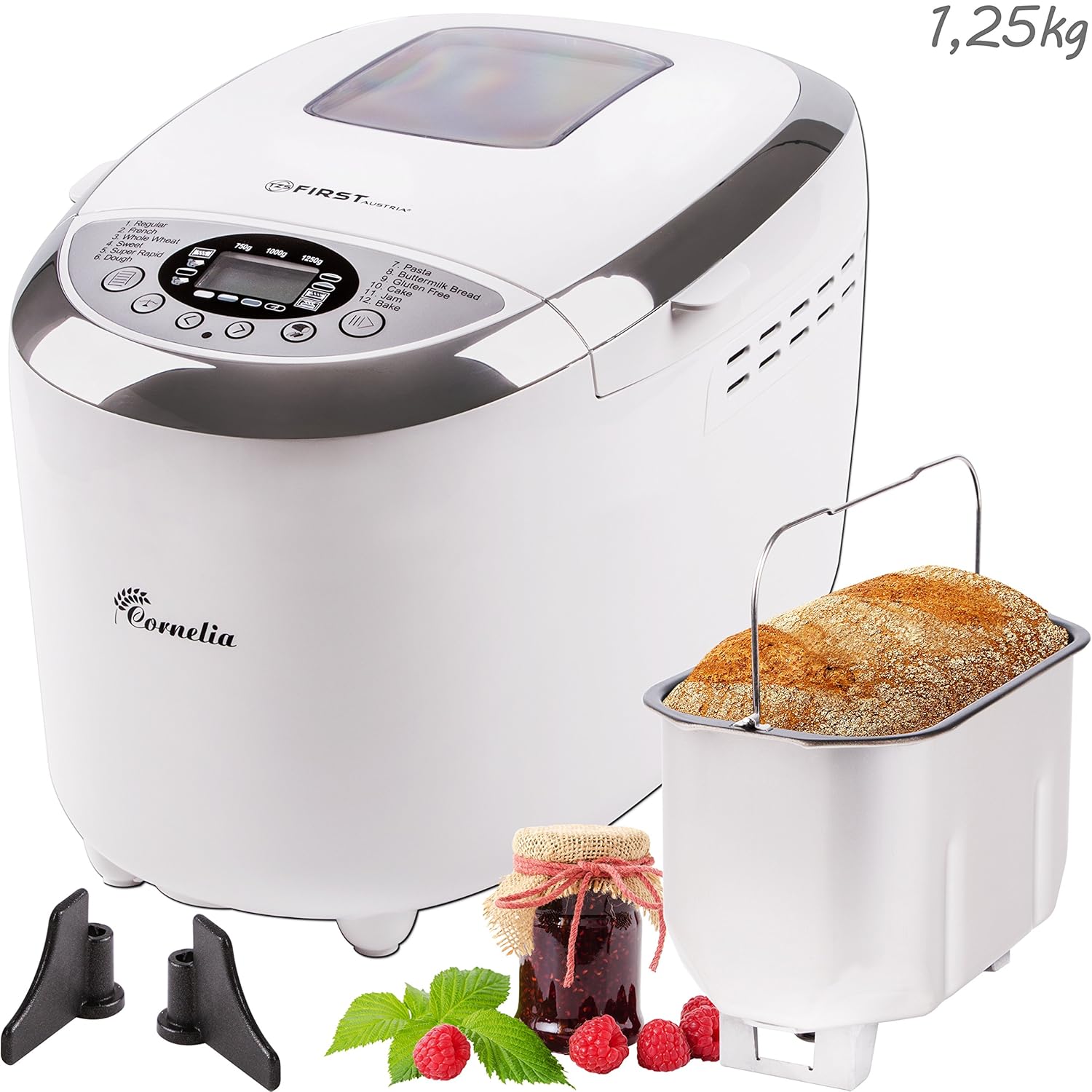 TZS First Austria Máquina panificadora g programas automáticos  ganchos amasadores 