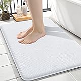 OLANLY Thick Memory Foam Bath Mat Rug 24x16, Extra