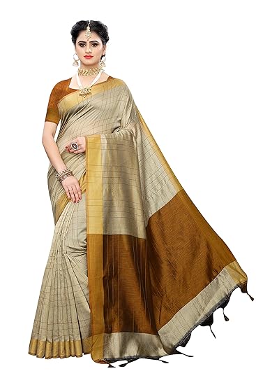 Women cotton blend Sarees SDPL-IKKAT CHOKDA J