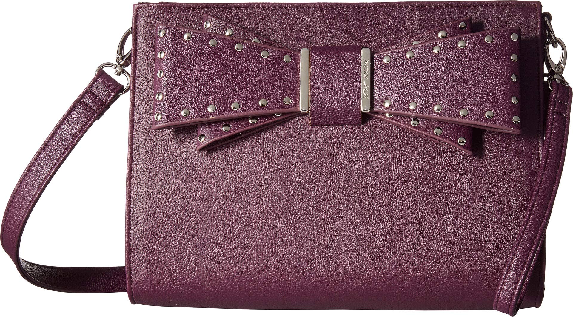 Betsey Johnson Studded Bow Crossbody Purple One Size Desertcart