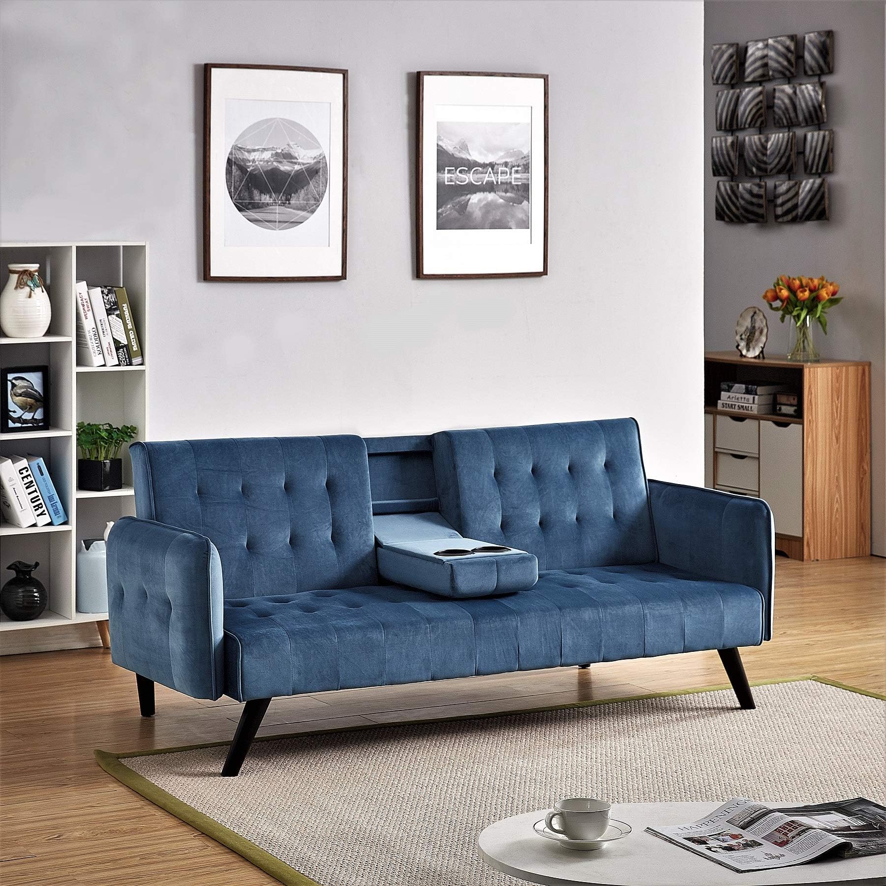 US Pride FurnitureSofabed, Sleeper, Blue