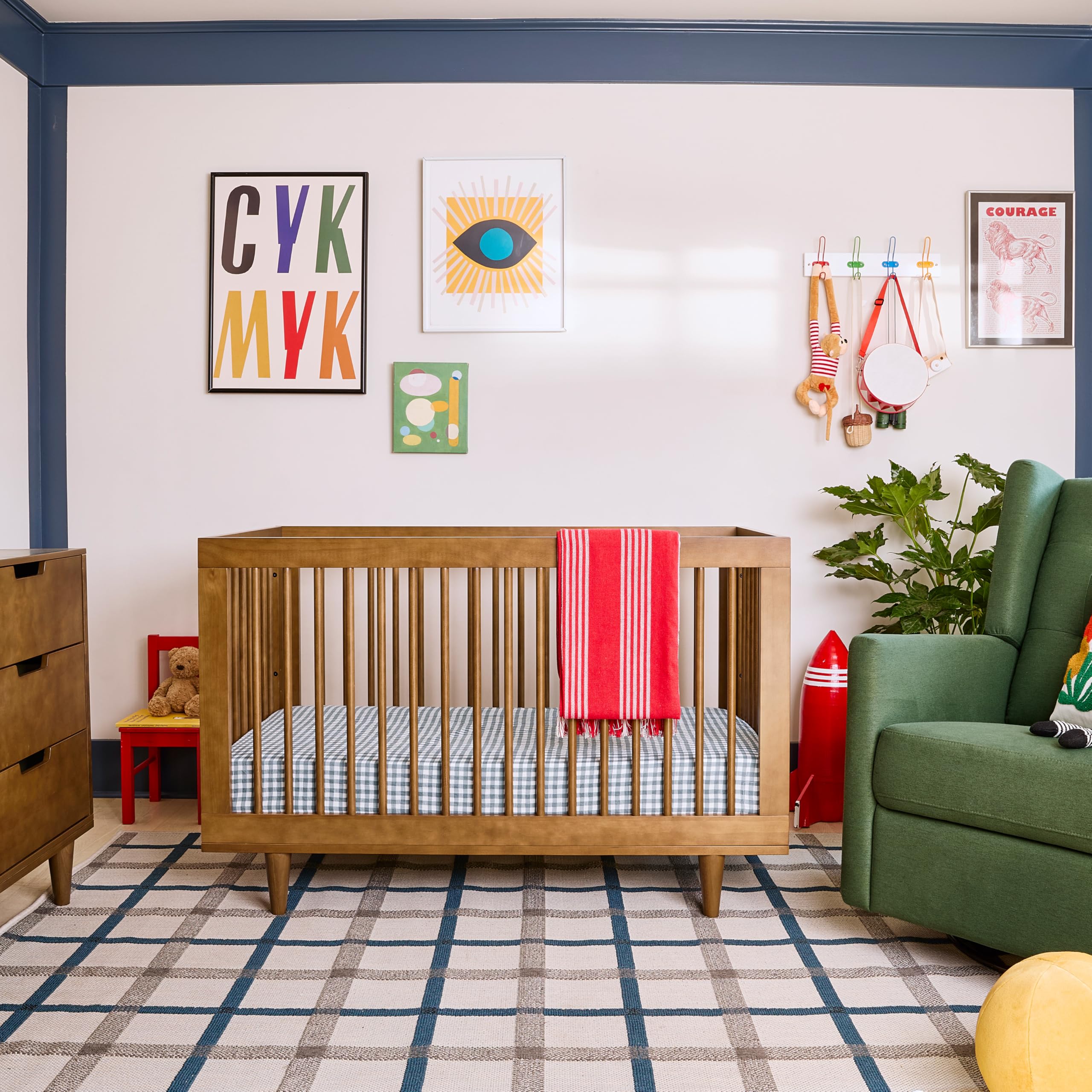 Photo 1 of DaVinci Marley 3-in-1 Convertible Baby Crib - GREENGUARD Gold Certified Convertible Crib to Toddler Bed & Daybed - Wooden Baby Bed with 4 Adjustable Mattress Heights - Easy to Assemble - Walnut
