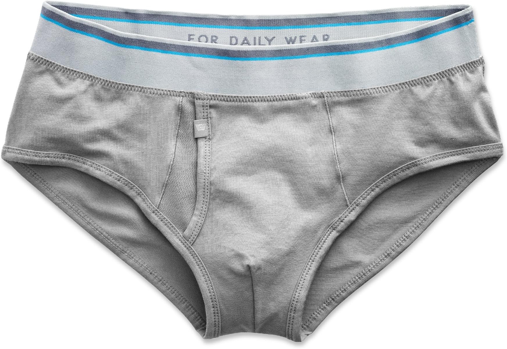 Mack Weldon Men's Brief (XL, Cloud Burst)