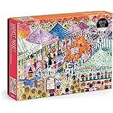 Galison Harvest Market – 1000 Piece Michael Storrings Jigsaw Puzzle Featuring Beautiful Artwork of A Harvest Market in The Fall