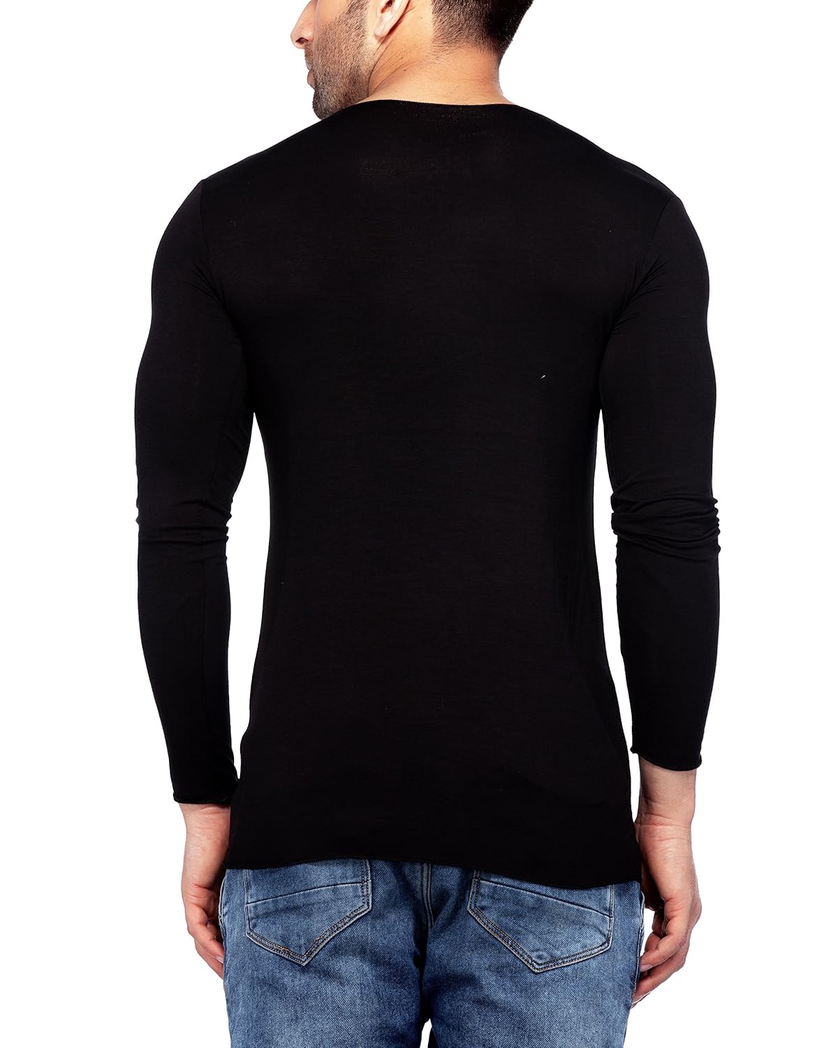 tinted men's viscose t-shirt (pack of 1) (tj102vf_navy blue_medium)