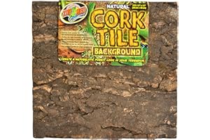 CROCI Zoo Med Natural Cork Tile Background, 18 x 18-Inches