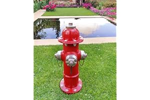 Euiroet Real Resin Fire Hydrant Statue,Puppy Pee Post Training Tool Resin Statue,Garden outdoor statue ornaments- Whimsical Outdoor Garden & Lawn Ornament (Only Suitable for Small Dogs;13In)