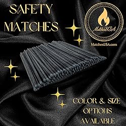 5.5" Long (100+ Count) | Black Stick/Black Tip