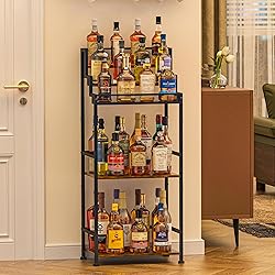 Jsskeeim Trapezoidal Liquor Cabinet Bar for