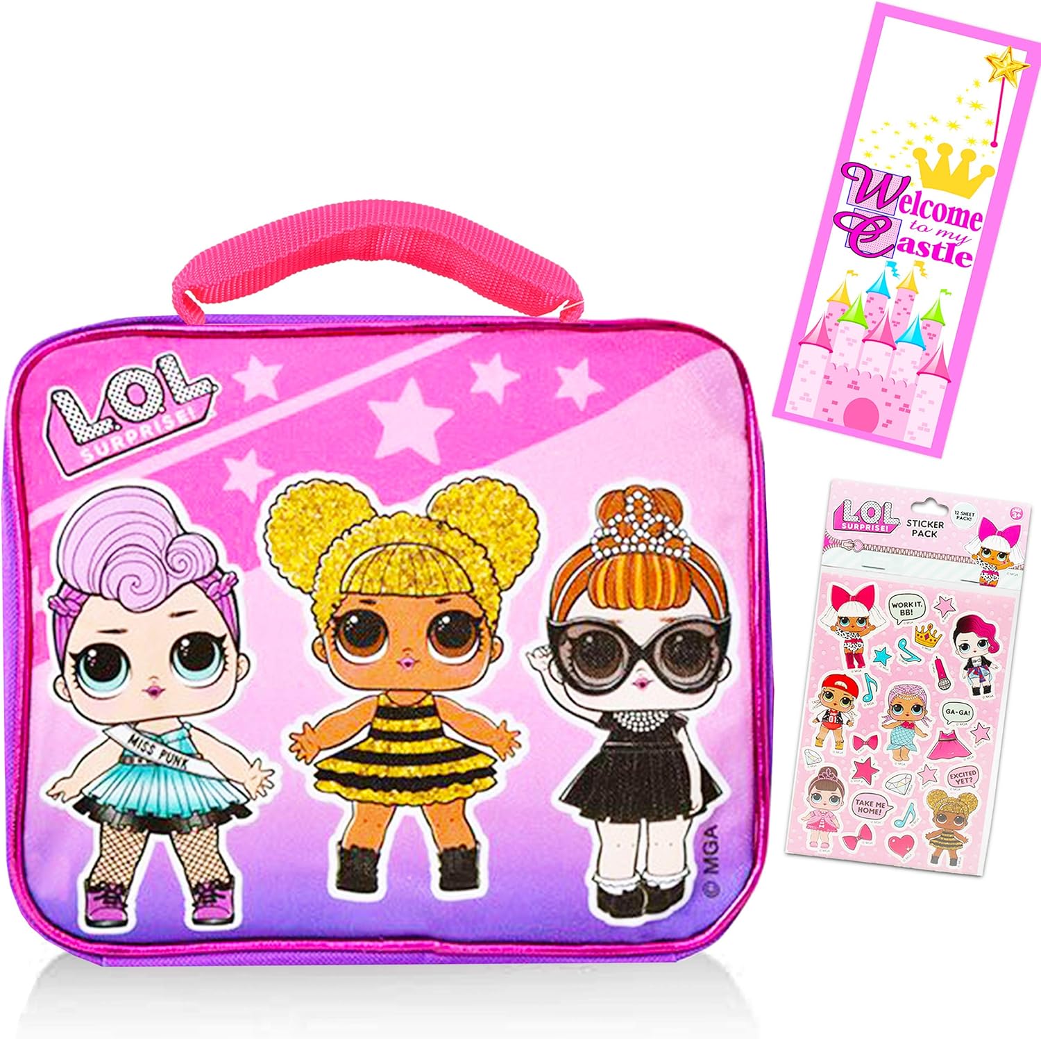 LOL Dolls Lunch Box for Girls Kids Bundle Premium Insulated LOL Lunch