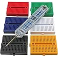 EEEEE Logic Probe and 6PCS 170 Points Mini Breadboard Solderless Prototype PCB Board Kit for Arduino and Proto Shield Distribution Connecting Blocks