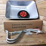 Samuel Alexander 65 Litre Galvanised Wheelbarrow 60kg Capacity Heavy Duty view 9