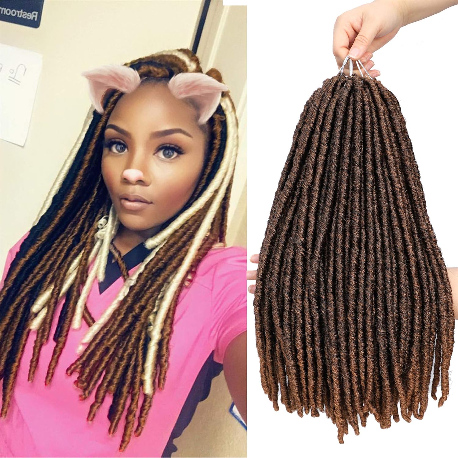 Amazon Com 6 Packs Lot Straight Faux Locs Corchet Hair
