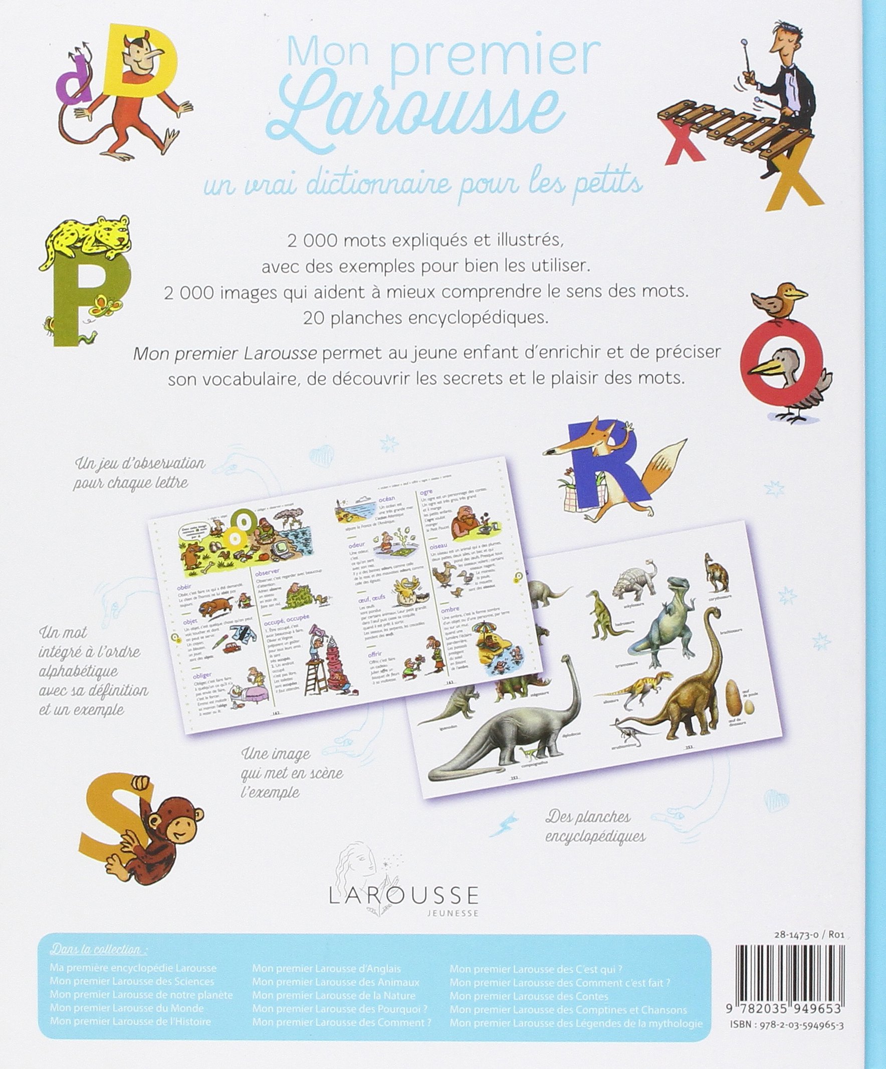 Amazon Fr Mon Premier Larousse Les Mots Expliques Aux Enfants De 4 A 7 Ans Collectif Livres