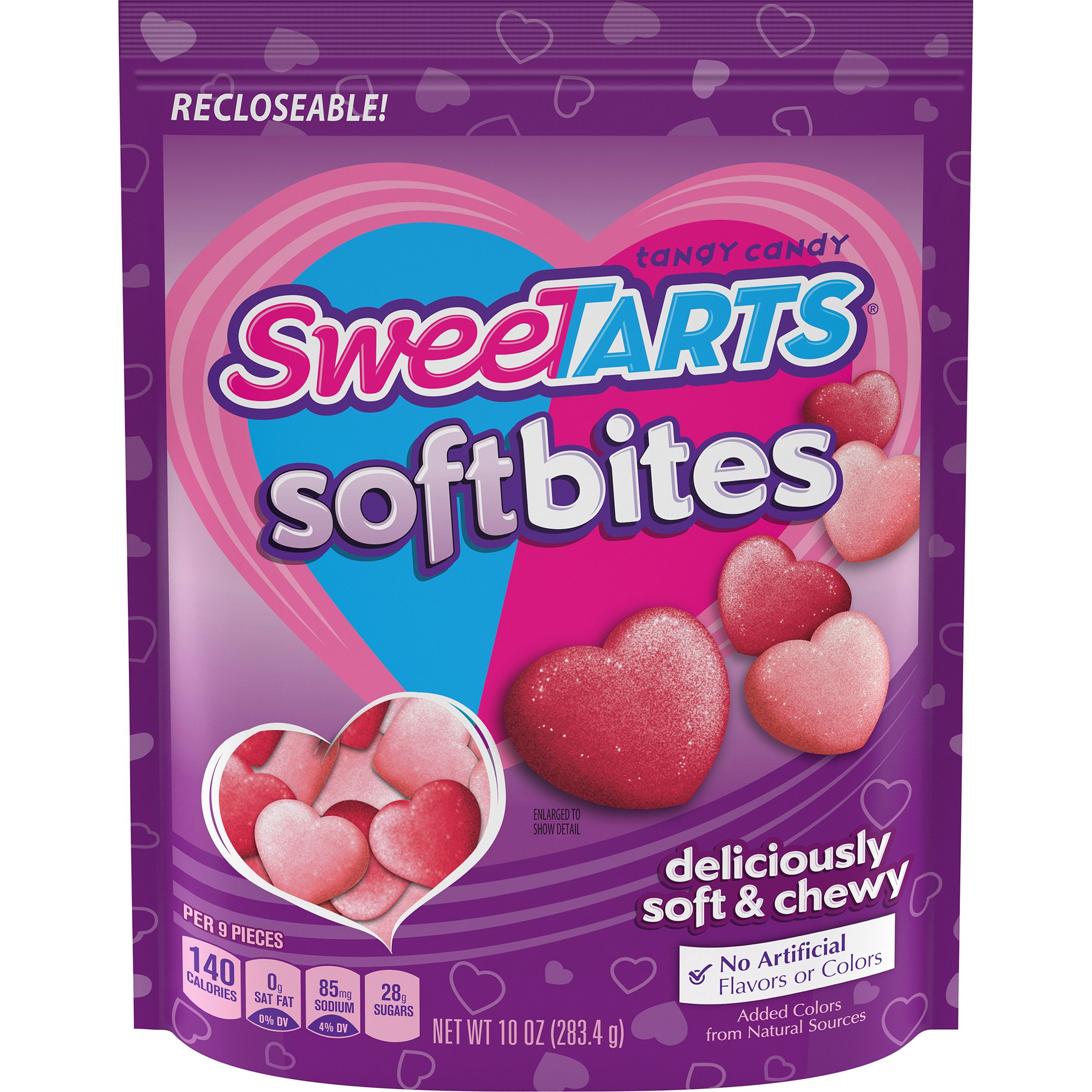 Wonka Sweetarts Tangy Candy Valentine's Gummy Hearts, 11