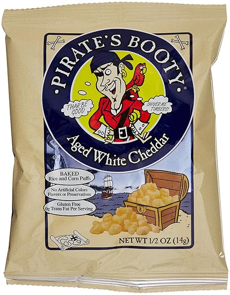 PIRATE’S BOOTY AGED WHITE CHEDDAR RICE & CORN...