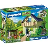 Playmobil | Country | Farmhouse | Residential Farmhouse with Balcony, Kitchen, Beds, Animals &amp; Extensive Accessories | for Children Aged 4+ | 72162