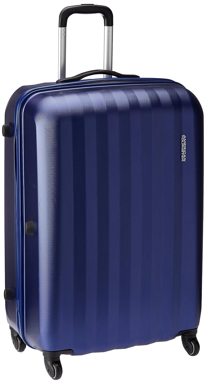american tourister blue suitcase