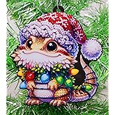 Generic Bearded Dragon Santa Ornament