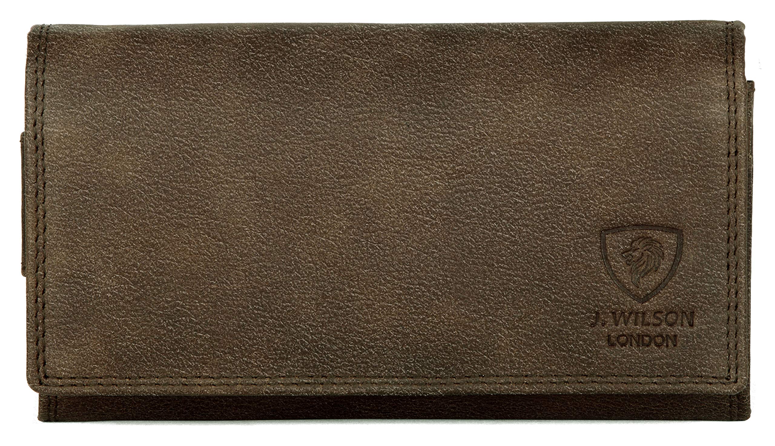 Ladies RFID Safe Designer Soft Leather Purse Card Women Clutch Wallet with Zip Pocket Gift Boxed