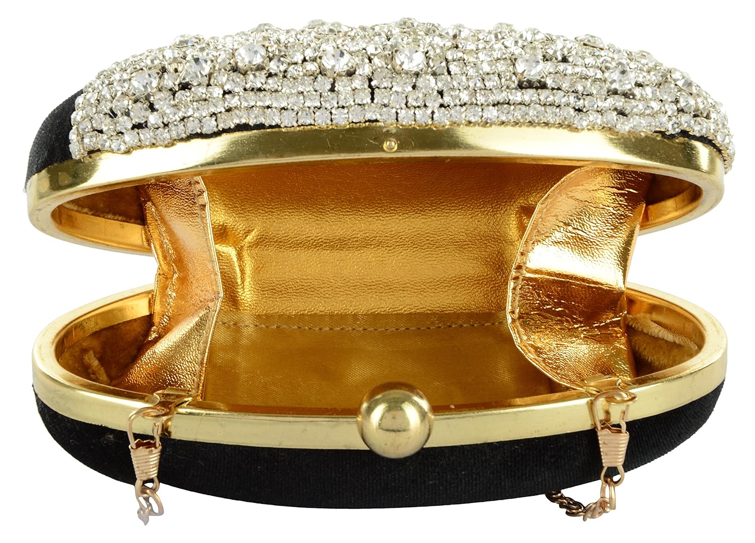 tooba women's crystal egg box clutch