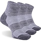 RTZAT Men's Women's 90% Merino Wool Ankle Athletic Business Casual Running Arch Support Everyday Thin Wool Socks