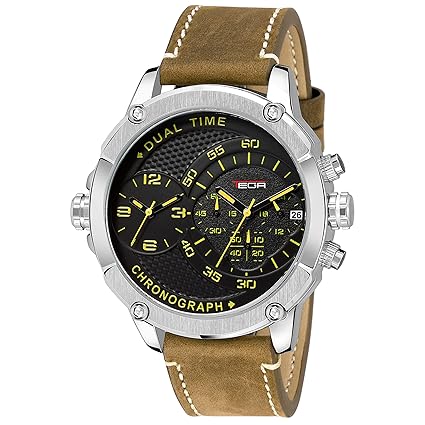 T03902 - Black Dual Time Chronograph Watch - for Men