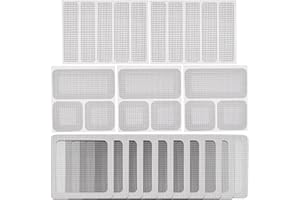 GRPOCHE 15 Sheets Window Screen Patch Repair Kit, 3 Sizes Screen Door Repair Kit, Screen Tape Mesh Repair Strong Adhesive Fiberglass Quick Screen Repair Tape for Window Screen and Screen Door Tears Holes