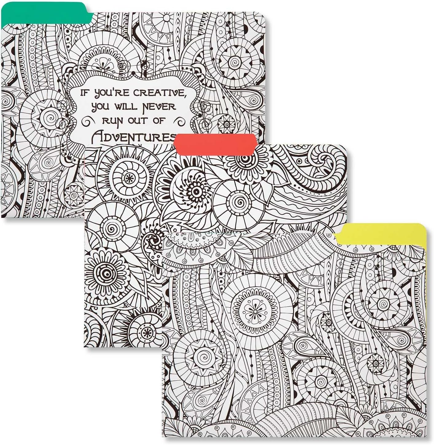 C.R. Gibson 9-Count Coloring File Folders, Explore (COCF-16887)