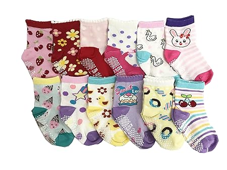 JT-Amigo 12er Pack Baby ABS Antirutsch Socken