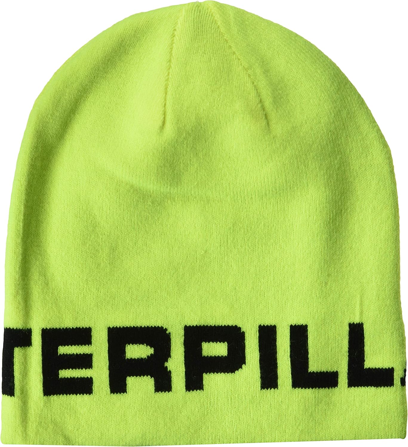Caterpillar Men's Reversible Logo Cap Beanie Hat, Yellow, One Size