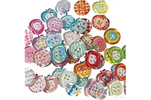 10 Pieces Random Resin Buttons, Creamy Style Cartoon Decorative Buttons for Clothing, Sewing, Crafts, DIY Sewing Accessories