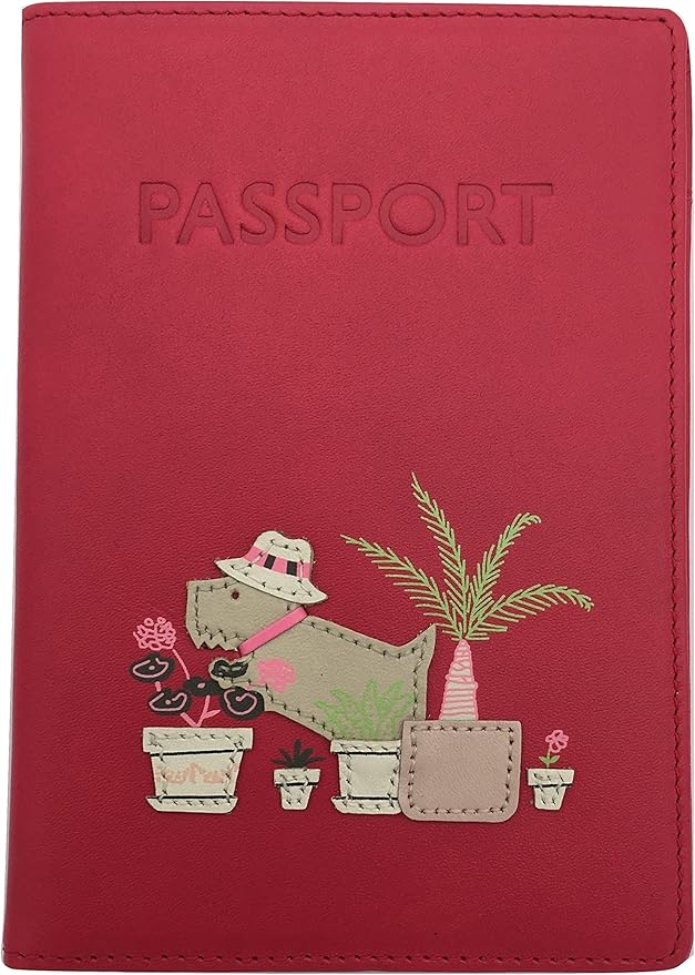 Radley 'On safari' leather passport cover pink Amazon.co.uk Clothing