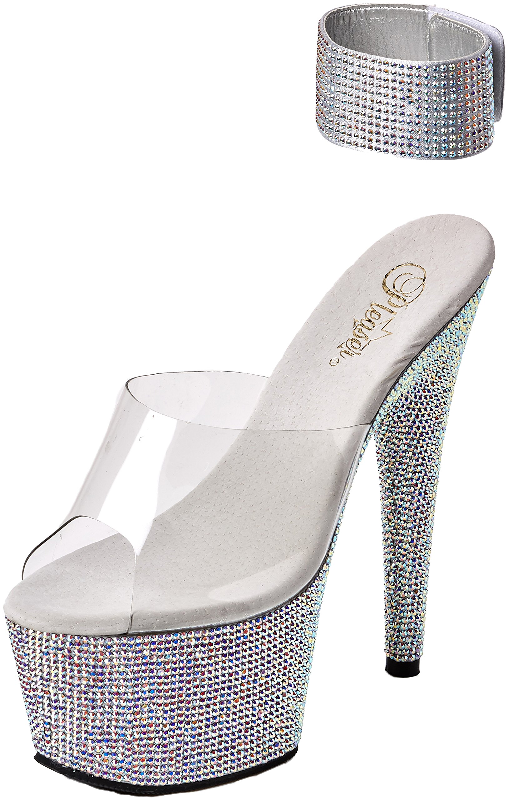 Pleaser Women's Bejeweled-712 Platform Sandal