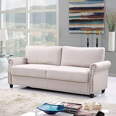 Divano Roma Furniture Classic Sofas, Beige