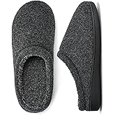 cosyone1997 Men’s Slippers with Memory Foam Indoor Outdoor, Warm House Shoes for Men with Plush Lining and Non-Slip Sole, Siz