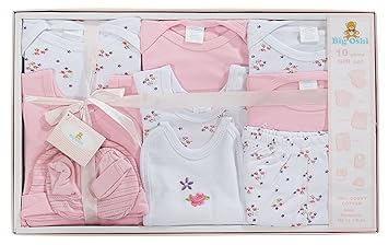 Amazon Com Big Oshi 10 Piece Layette Newborn Baby Gift Set For