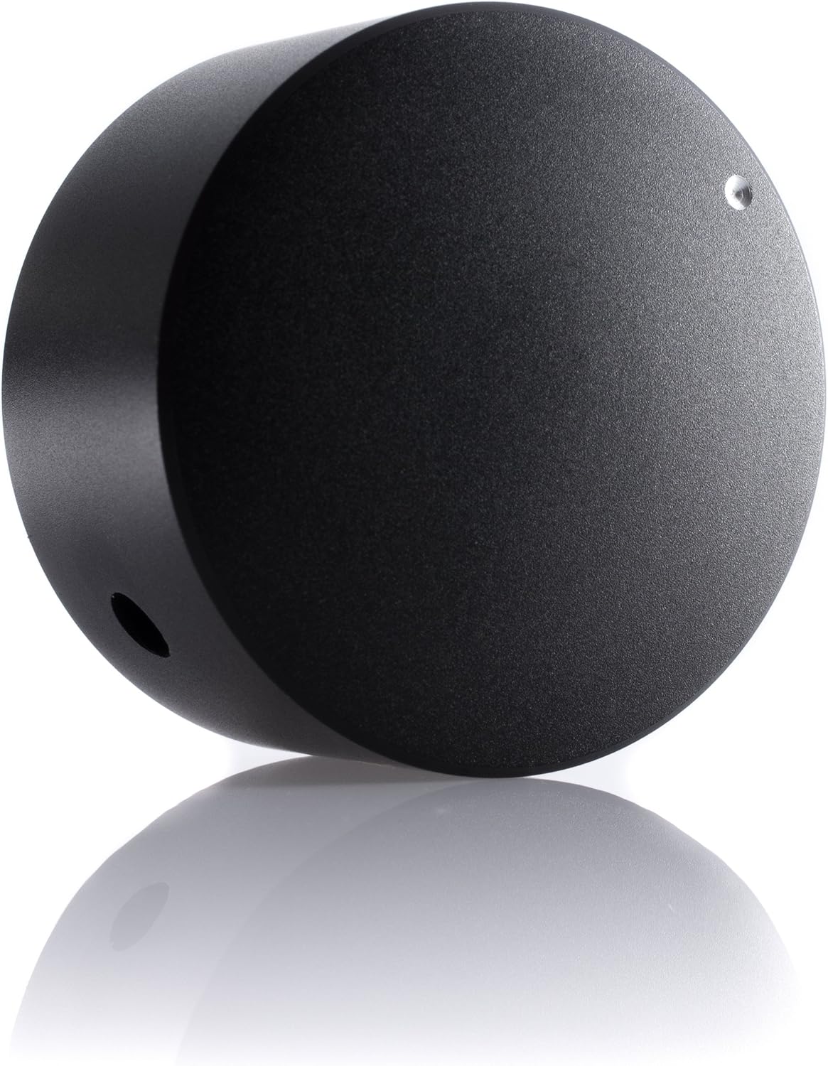 Hifi Lab Poti-Knopf Alu 40x22 Audio Drehknopf Aluminium massiv schwarz 6mm Potentiometer Knopf Alu-Knopf